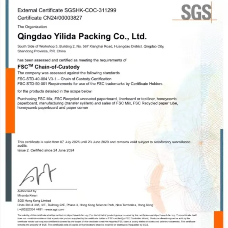 Qingdao Yilida Packaging har gjennomført en spesiell opplæring i FSC Supply and Demand Chain Management System.