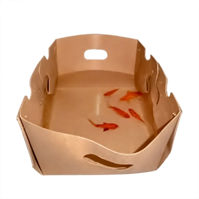 Sjømatvoksbelagte kartonger